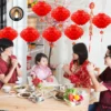 Chinese Red Paper Lantern with Tassels