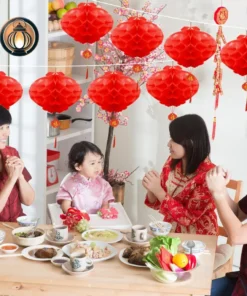 Chinese Red Paper Lantern with Tassels