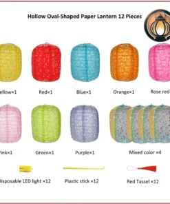 Colorful Hollow Paper Lanterns