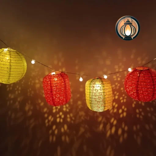 Colorful Hollow Paper Lanterns