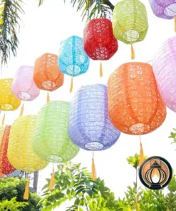 Colorful Hollow Paper Lanterns