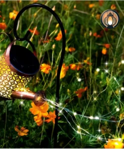 Hollow Watering Can Design Hanging Metal Lantern