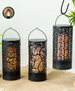 LED Metal Lantern with Timer