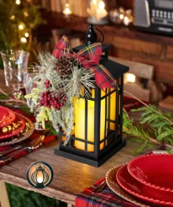 Large Candle Lantern Christmas Decoration